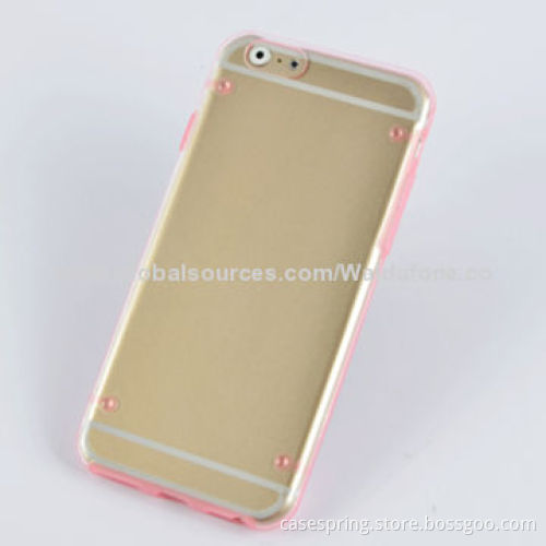 TPU & PC case for iPhone 6, transparent TPU soft shell, luminous PC shell